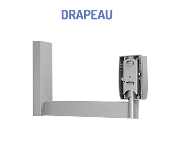 Support Drapeau Dos à Dos